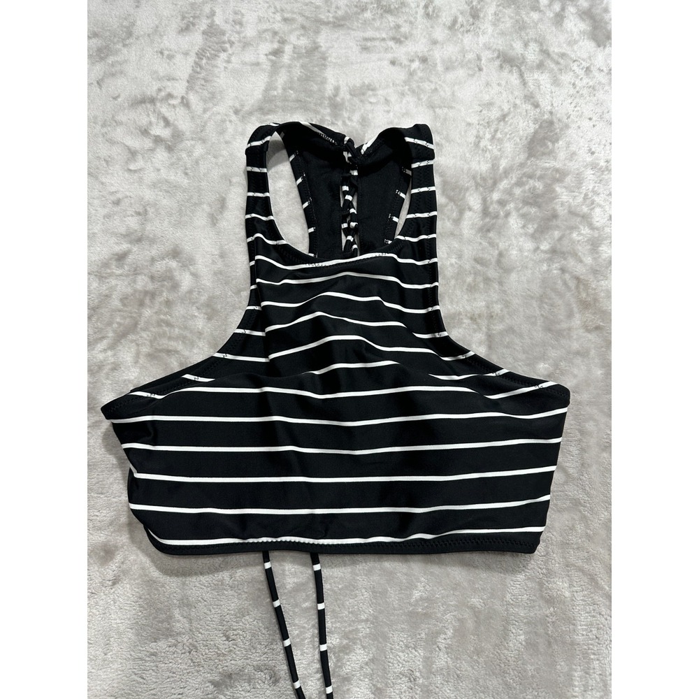 Old Navy Bathing Suit Top Womens‎ Size Large Black Laced Back New With Tags